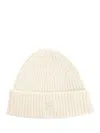Maison Kitsuné Baby Fox Beanie Hats White In Neutral