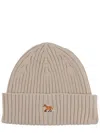 Maison Kitsuné Baby Fox Beanie In Neutral