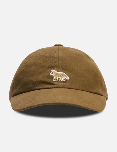 Maison Kitsuné Baby Fox Cap In Brown