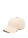 Maison Kitsuné Fox-patch Cotton Baseball Cap In Neutrals