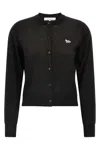Maison Kitsuné Baby Fox Sweaters And Cardigans In Black