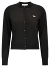 Maison Kitsuné Baby Fox Sweaters And Cardigans In Black