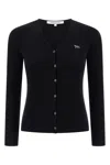 Maison Kitsuné Maison Kitsune 'baby Fox' Cardigan In Black