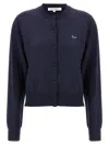 Maison Kitsuné Baby Fox' Cardigan In Blue