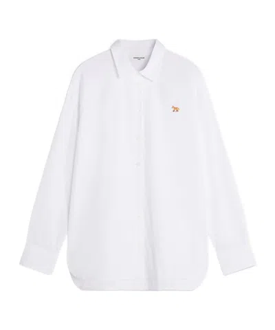 Maison Kitsuné Baby Fox Casual Shirt In Gold