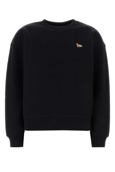 Maison Kitsuné Baby Fox Comfort Sweatshirt In Black