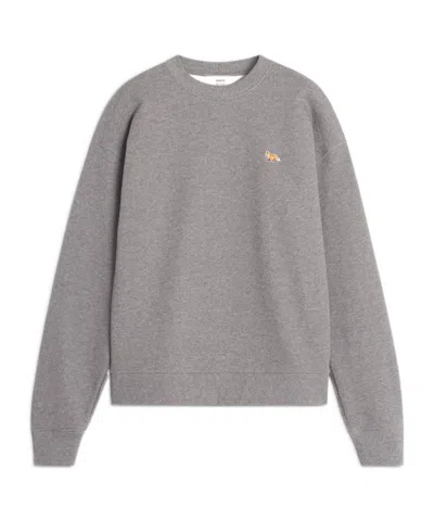 Maison Kitsuné Baby Fox Comfort Sweatshirt In Gray