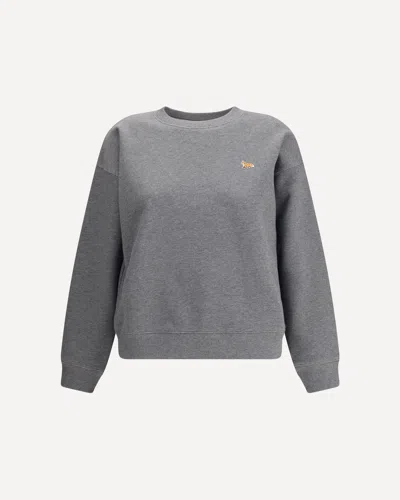 Maison Kitsuné Baby Fox Comfort Sweatshirt In Gray