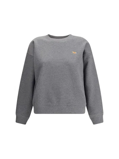 Maison Kitsuné Baby Fox Comfort Sweatshirt In Gray