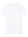 Maison Kitsuné Maison Kitsune 'baby Fox' Polo Shirt In White