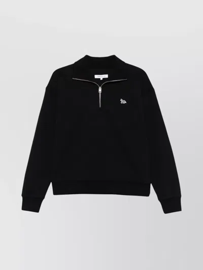 Maison Kitsuné Baby Fox Cotton Sweatshirt In Black