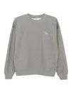 Maison Kitsuné Maison Kitsune' Baby Fox Cotton Sweatshirt In Gray