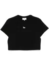 Maison Kitsuné Black Cotton T-shirt