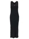 Maison Kitsuné Black Baby Fox Ribbed Tank Midi Dress