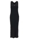 Maison Kitsuné Black Baby Fox Ribbed Tank Midi Dress
