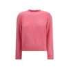 Maison Kitsuné Baby Fox Lambswool Regular Jumper In Pink