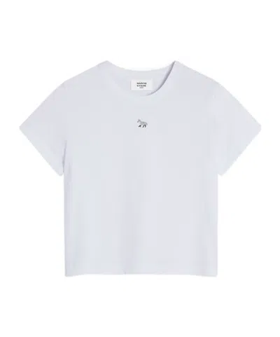 Maison Kitsuné Baby Fox Patch Baby T-shirt In White