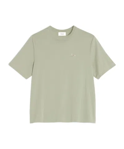 Maison Kitsuné Baby Fox Patch Comfort Tee-shirt In Court Green