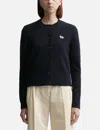 Maison Kitsuné Maison Kitsune Midnight Blue Wool Cardigan In Blue