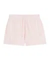 Maison Kitsuné Baby Fox Patch Regular Jog Shorts In Rosewater