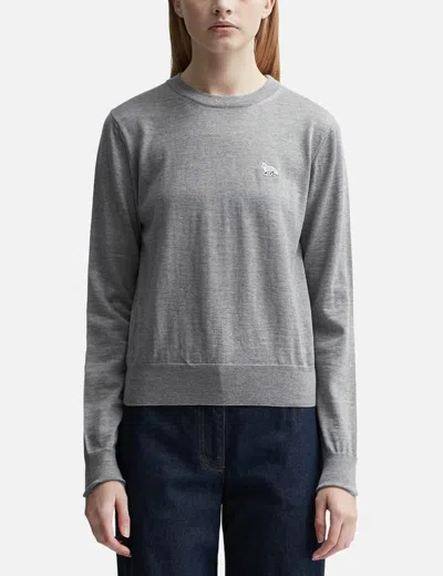 Maison Kitsuné Maison Kitsune Women's 'baby Fox Regular Fit Pullover In Grey