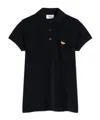 Maison Kitsuné Baby Fox Patch Regular Polo In Black