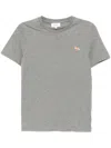 Maison Kitsuné Maison Kitsune' Baby Fox Patch Cotton T Shirt In Grey
