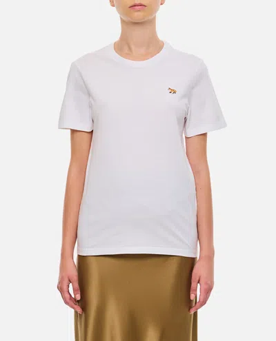 Maison Kitsuné Baby Fox Patch Regular Tee Shirt In White