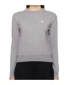 Maison Kitsuné Maison Kitsune Women's 'baby Fox Regular Fit Pullover In Gray