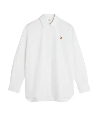 Maison Kitsuné Baby Fox Patch Shirt In White