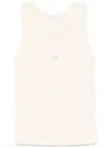 Maison Kitsuné Baby Fox-patch Tank Top In Neutrals