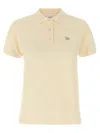 Maison Kitsuné Baby Fox Patch Regular Polo In Nude