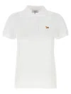 Maison Kitsuné White Cotton Baby Fox Polo Shirt