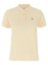 Maison Kitsuné Baby Fox Patch Regular Polo In Nude