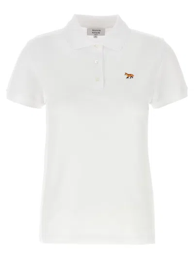Maison Kitsuné Maison Kitsune 'baby Fox' Polo Shirt In White