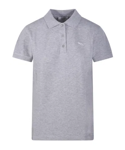 Maison Kitsuné Baby Fox Regular Polo Shirt In Gray