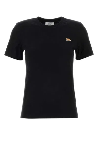 Maison Kitsuné Maison Kitsune Baby Fox Regular Tee-shirt In Black