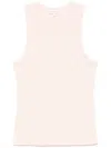 Maison Kitsuné Baby Fox Tank Top In Cotton In Pink