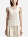 Maison Kitsuné Baby Fox Ribbed Tank Top In White