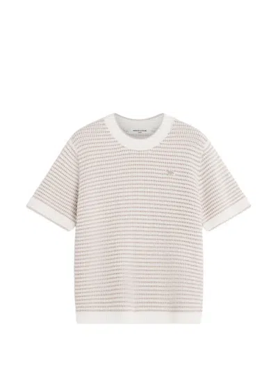 Maison Kitsuné Baby Fox Round-neck Sweater In Neutral