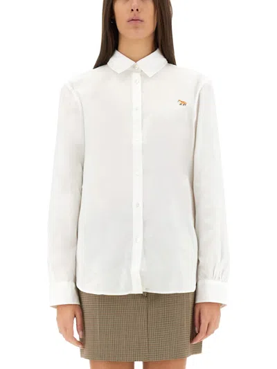 Maison Kitsuné White Baby Fox Classic Shirt