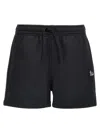 Maison Kitsuné Cotton Shorts In Black