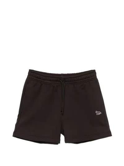Maison Kitsuné Baby Fox Shorts In Black