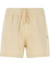Maison Kitsuné Fox-patch Track Shorts In Neutrals