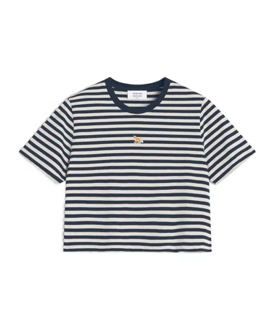 MAISON KITSUNÉ BABY FOX STRIPED BABY TEE-SHIRT