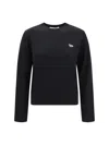 Maison Kitsuné Baby Fox Knit Sweater In Black
