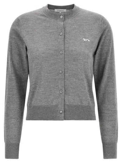 Maison Kitsuné Baby Fox Sweaters And Cardigans In Gray
