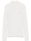 Maison Kitsuné Gray Baby Fox Patch Turtleneck In Grey