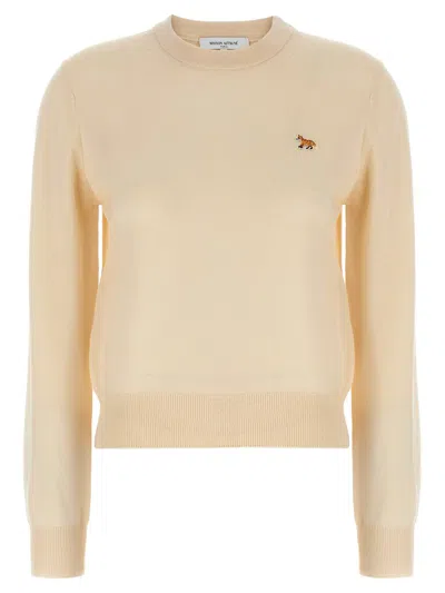 Maison Kitsuné Baby Fox Sweater In Neutral