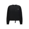 Maison Kitsuné Baby Fox Crewneck Sweatshirt In Black